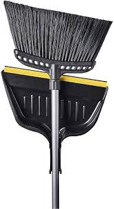 14" Heavy Duty Angle Broom W/Dustpan - Click Image to Close